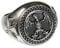 Fly Style Bundeswehr Ring aus Edelstahl - Bundesadler Ring Eisernes Kreuz - Herren Schmuck - Soldaten Ringe, Ring Grösse:22.0 mm
