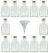 Viva-Haushaltswaren Lot De 15 Bouteilles En Verre Avec Bouchon À Visser 100 Ml + Entonnoir Ø 7 Cm