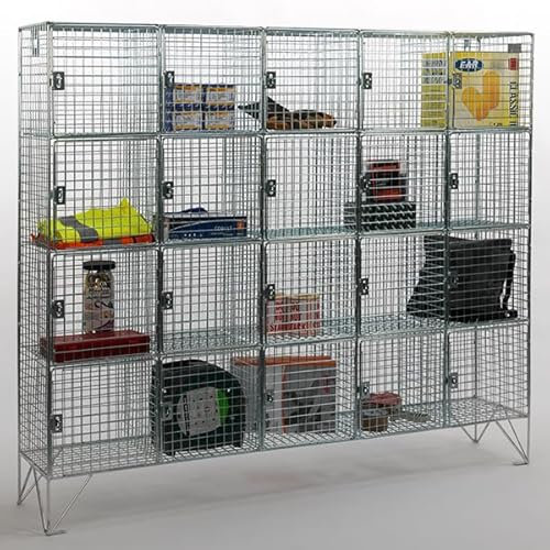 AMP Wire 20 Compartment Locker With Doors 457mm Deep
