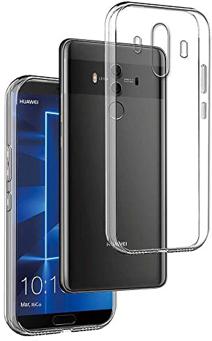 REY Funda Carcasa Gel Transparente para Huawei Mate 10, Ultra Fina 0,33mm, Silicona TPU de Alta Resistencia y Flexibilidad