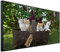 Ecowelle Infrarotheizung mit Bild | 1200 Watt | 60x120 cm | Infrarot Heizung| | Made in Germany| b 95 Kätzchen in einem Korb