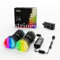 Twinkly Strings 400 LED RGB+ White, LED Light String, in- and Outdoor Smart Multicolor LED Lights, Mappable LEDs, Compatible with Alexa and Google Home, IP44, Black Wire, 32m