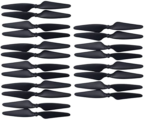 ZYGY 20pcs Propeller für Hubsan H501s H501A H501C H501M H501S W H501S pro MJX B3 Bugs 3 B3H Bugs 3H F17 F100 RC Quadcopter Schwarz