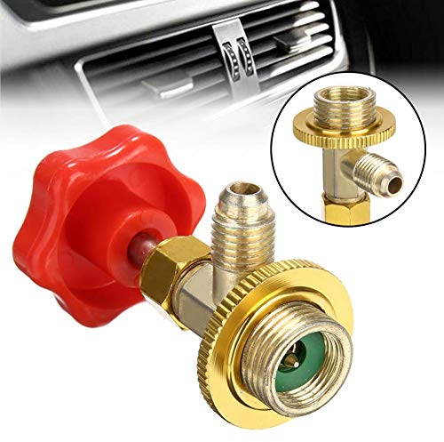 AMOYER Botella de Coches refrigerante de Aire Acondicionado Abierto 1PC SAE Servicios de Refrigeración Puede puntear abridor R134a M14 / 1/4 Interruptor a Prueba de Fugas