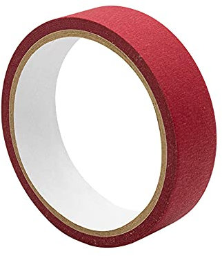 Zoyay Dünnes Malerkrepp, Abdeckband, Malerband, Kreppband, Universell einsetzbar für Saubere Kanten beim Streichen Innenwand & Lackieren Auto Malerarbeiten-rot * 3 stücke_8mm * 20m