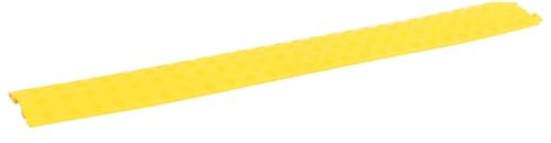 vidaXL 4X Kabelbrücke Schlauchbrücke LKW PKW Überfahrschutz Kabelschutz Überfahr Kabel Rampe Kabelkanal Kabelrampe Überfahrrampe 98,5 cm Gelb