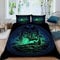 MOUPL 100% Mikrofaser Wikinger Bettwäsche-Sets 135x200 2teilig 3D Odin Viking Kinderbettwäsche mit Reißverschluss Weiche Warm Sommer Viking Bettbezug mit Kissenbezug 80x80 cm für Jungen Mädchen