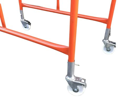 HILL TOP FABRICATIONS CO (1998) LTD - Set of 4 Castor Wheels (125mm Wheel) for Scaffolding Tower. Heavy Duty Castors with Brakes.