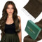 Easyouth Tape in Extensions Echthaar 60 cm Extensions Tape in Echthaar Darkest Brown Invisible Tape Extensions Echthaar Remy Menschenhaar Natürlicher Glanz 50g 20pcs #2