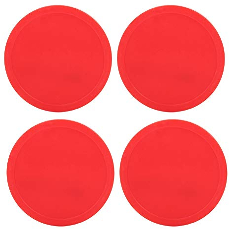 Dilwe 4 Stück Hockey-Pucks Offizielle Verordnung Kunststoff-Air-Eishockey-Pucks Austauschbar für Tischspielgeräte (Mittel (75 mm))