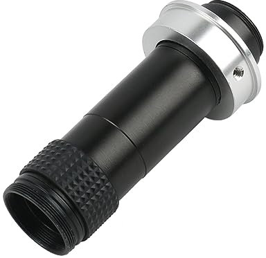 Monokulare Linse, 1X-130X Einstellbare Zoom C-mount Objektiv Vergrößerung 25mm for VGA USB Video Mikroskop Kamera für Industrie-Labormikroskopkameras(50 Ring)