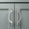 Amerdeco 10 Pack Brushed Satin Nickel Cabinet Pulls 128mm Hole Center Cabinet Hardware Kitchen Cabinet Handles for Bathroom Drawer Pulls Dresser Pulls AM027