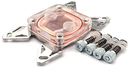 Fivetwofive Computer CPU Cooler Water Cooling Block Copper Base POM Cover for LGA 1155 2011 AMD AM4 Fans Cooling