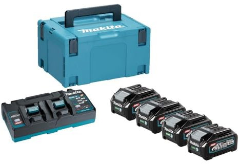 Makita 191U34-1 40v Battery & Charger Power Source Set 4 x 4.0 AMP Batteries