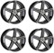 4x Oxigin Felgen Alufelgen 18 Concave 9,0x20 ET40 5x108 black full polish kompatibel mit Toyota Proace