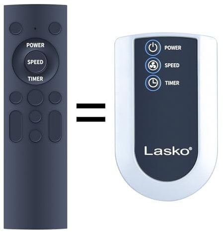 Replacement Remote Control for Lasko Cyclone Pedestal Fan S08600 A10802 A20562 A20566 S20610 S20620 S20625