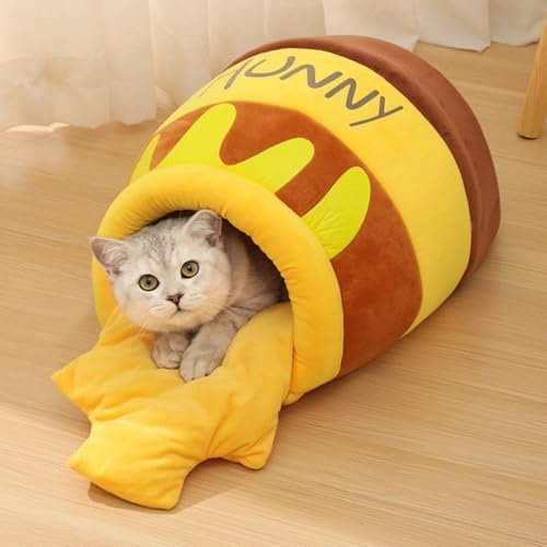 Générique Coussin Panier lit pour Chat en Forme de Pot de Miel