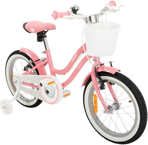 Actionbikes Kinderfahrrad Starlight | 16 Zoll - V-Brake Bremsen - Fahrrad für Kinder von 4-7 Jahren - Schutzblech v. / h - Kinder Fahrrad für Mädchen & Jungen - Fahrräder - Bicycle (16 Zoll Starlight)