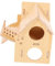 PEPLAYTAL Hamster Holzhaus für Kleintiere Entzückendes Rattenversteck aus Holz Spielhaus für Hamster Meerschweinchen und Sicheres und Ansprechendes Design