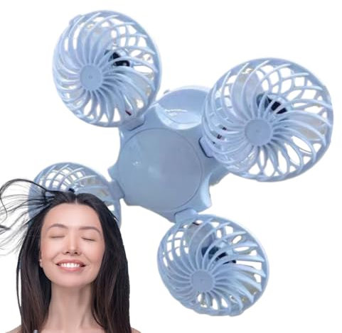 doyandader Lampada da campeggio con ventilatore, lampada da campeggio a energia solare con ventilatore a soffitto, plafoniera portatile e silenziosa accessorio da campeggio per casa, interruzioni di