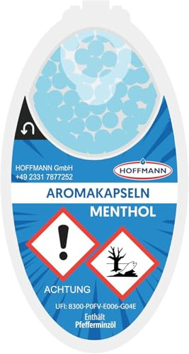 Hoffmann Menthol Aroma Kapseln | DIY Click Filter Kugeln | 20er-Pack (2000 Kugeln) + Sticker
