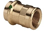 Viega ܜbergangsstück Sanpress 2212 RG, SC-Contur mit IG 22 mm x 1 Zoll, 298128