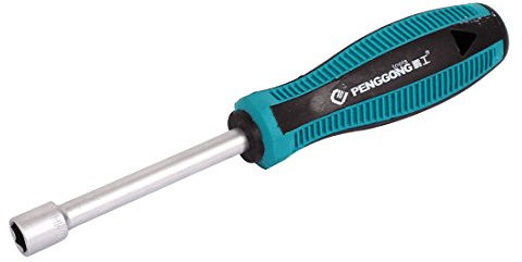 sourcing map 10mm Hexagon Nut Hex Socket Wrench Screwdriver Hand Tool Black Green