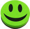 Conipa Whiteboard- und Tafelschwamm, Smiley-Motiv, magnetisch (1, Grün)