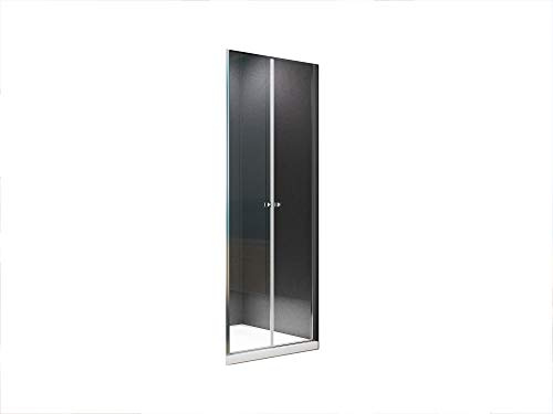 BuyLando.Shop [Typ Maja] Nischentür Höhe 195 cm - 6 mm - Nische Duschtür Pendeltür - Variation (80x195cm)