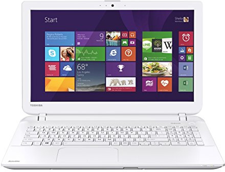 Toshiba Satellite L50-B-17J 15.6-inch Notebook (White) - (Intel Core i3-3217U 1.8GHz, 8GB RAM, 1TB HDD, Windows 8.1, Skullcandy Audio)
