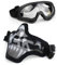 Aoutacc Airsoft Halbmaske und Brille Set für CS/Jagd/Paintball / Shooting, WB
