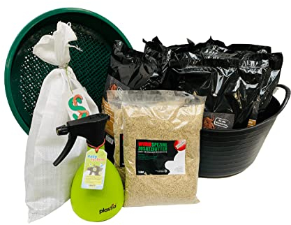 SUPERWURM XXL Wurmzucht - mit 1 kg Wurmmix (ca. 1100 St.) für eigenen Zuchtbehälter (ohne Zuchtbox) Angelwürmer, Futterwürmer, Regenwürmer, Würmer, Angelköder, Lebendköder, Wurmfarm
