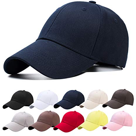 OCTERING Baseball Cap Unisex Baumwolle Baseball Mützen Reine Farbe Baseboard Baseballkappe
