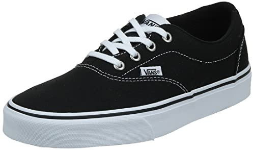 Vans Unisex Kids Doheny Sneaker, Canvas Black White,12.5 UK