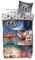 BERONAGE Route 66 Bettwäsche Mother Road 135 cm x 200 cm + 80 cm x 80 cm 100% Baumwolle Linon-Qualität Roadtrip Amerika USA Freedom Pickup Vintage Highway Street Motorrad Motel Reißverschluss 020