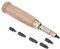 Atyhao Lederband Lochstanzer, Holzgriff Metall Automatische Leder Locher mit 6 Stück Stanzkopf 1.5 mm 2 mm 2.5 mm 3 mm 3.5 mm 4 mm für Gürtel Nähen Papier Leder PVC Handwerk