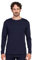 LAPASA Herren 100% Merinowolle Mittelschwere Thermo-Unterwäsche, Thermo-Oberteile, Funktionelle Unterwäsche, Ski-Unterwäsche M67 Extra warm (L, Navy)
