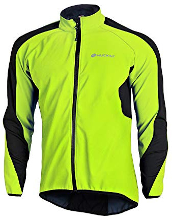NUCKILY Fahrradjacke Herren Winter Thermal MTB Mantel Multifunktion Fleece Jacken mit Tasche