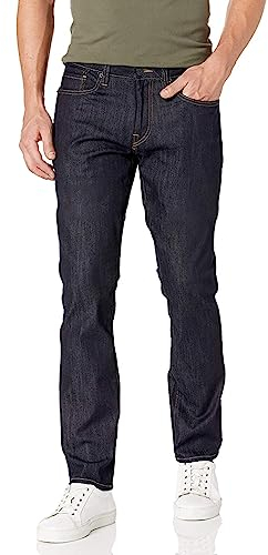 Buffalo David Bitton Herren Slim Ash Jeans, Authentisches und geschliffenes Indigo, 33W / 30L
