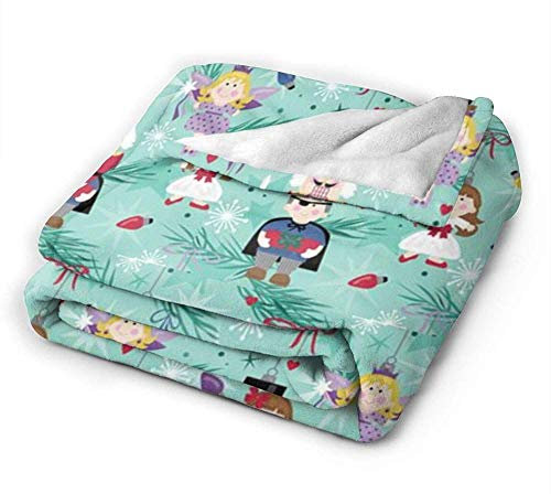 YuLiZP Decke Wohn Kuscheldecken Süßer Nussknacker Flauschige Decke Ganzjährig Leicht Und Weich Bequeme Wohnkultur Decke Bett Sofa Stuhl Geeignet Für Erwachsene Und Kinder-50X40 Inch