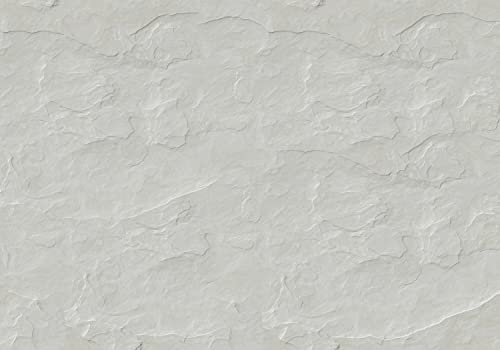 wandmotiv24 Photo murale Mur de pierre lumineux L 300 x 210 cm - 6 pièces photo, papier peint non tissé pierres blanches grises M6706