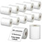 Labelchoice Lot de 12 rouleaux de 6 000 étiquettes d'expédition thermique directe à 3 épreuves - Noyau de 2,5 cm - Compatible avec Zebra LP2844 ZP450 ZP505 ZD420 GX430T GK420T ZT410 ZD421 et Rollo
