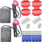 Fake Car Alarm, Dummy Car Alarm,(Batteries Included), LED Light Simulate Imitation Security System, Warning Anti-Theft Flash Blinking Lamp, with Warning Decals (with Dusk to Dawn Sensor)2Pack, Red