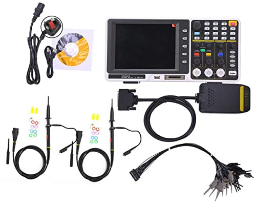 Oscilloscope,MSO7102TD Multifunction 8in Digital Oscilloscope 16 Channel Logic Analyzer(UK Plug)