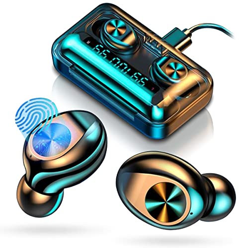 Bluetooth In Ear Kopfhörer In-Ear Kabellos kompatibel mit Huawei Smartphone Sport Ohrhörer In-Ear Kopfhörer mit Mikrofon Bluetooth ideal für Sport und Alltag, Smartphone:Huawei P30 Lite