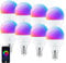 ANTELA Alexa Glühbirne G45 E14 4.5W LED Lampen Smart WLAN Birne RGB Kaltweiße Warmweiße Licht, APP Steuerung, Sprachsteuerung, Kompatibel mit Alexa, Google Home, 8 Stück