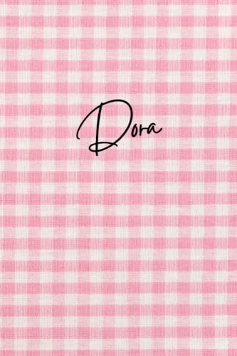 Personalized Pink Dora Notebook: Pink Texture Notebook - Pink Pattern Notepad - Girls Notebook - Lined Journal - Dora Diary