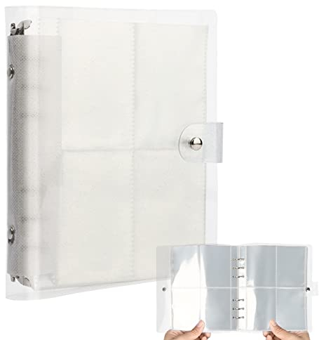 200 Taschen Kpop Photocard Binder Album, Mini Fotokartenhalter Buch, 3 Zoll kleine Fotokarte für Bild Sammlung Weiß