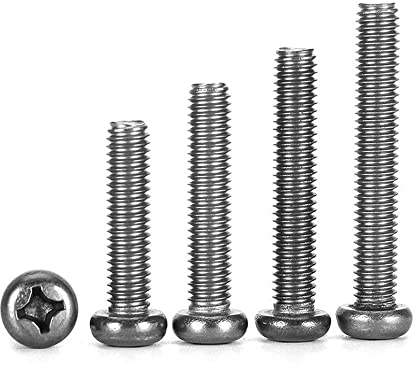 20 Stück M3×10mm TA2 Titan Rundkopf Kreuzschraube GB818 Rein Titan Pfannenkopf Schraube