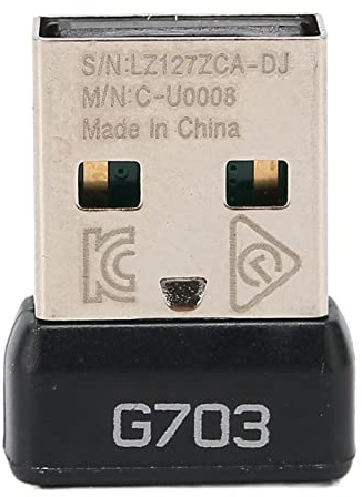 ciciglow USB Receiver, 2.4 GHz Wireless Technology Portable USB Unifying Receiver for G703 Mouse